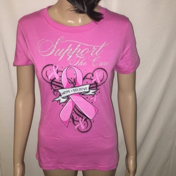 American Crown Support The Cure Breast Cancer Tee - Picture 1 of 10